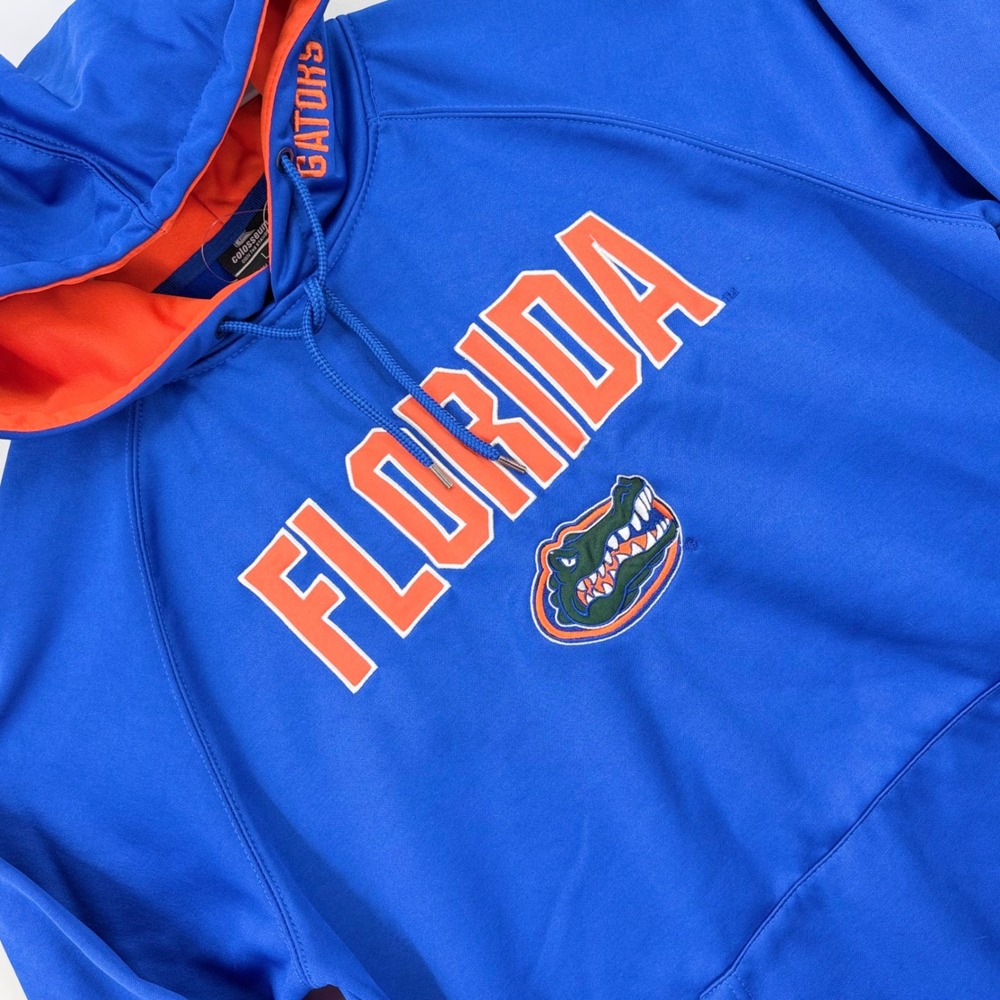 Colosseum Florida Gators Hoodie Mens Large Blue Orange Athletic NWT